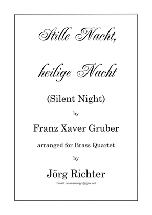 Silent Night (Stille Nacht, heilige Nacht) for Brass Quartet