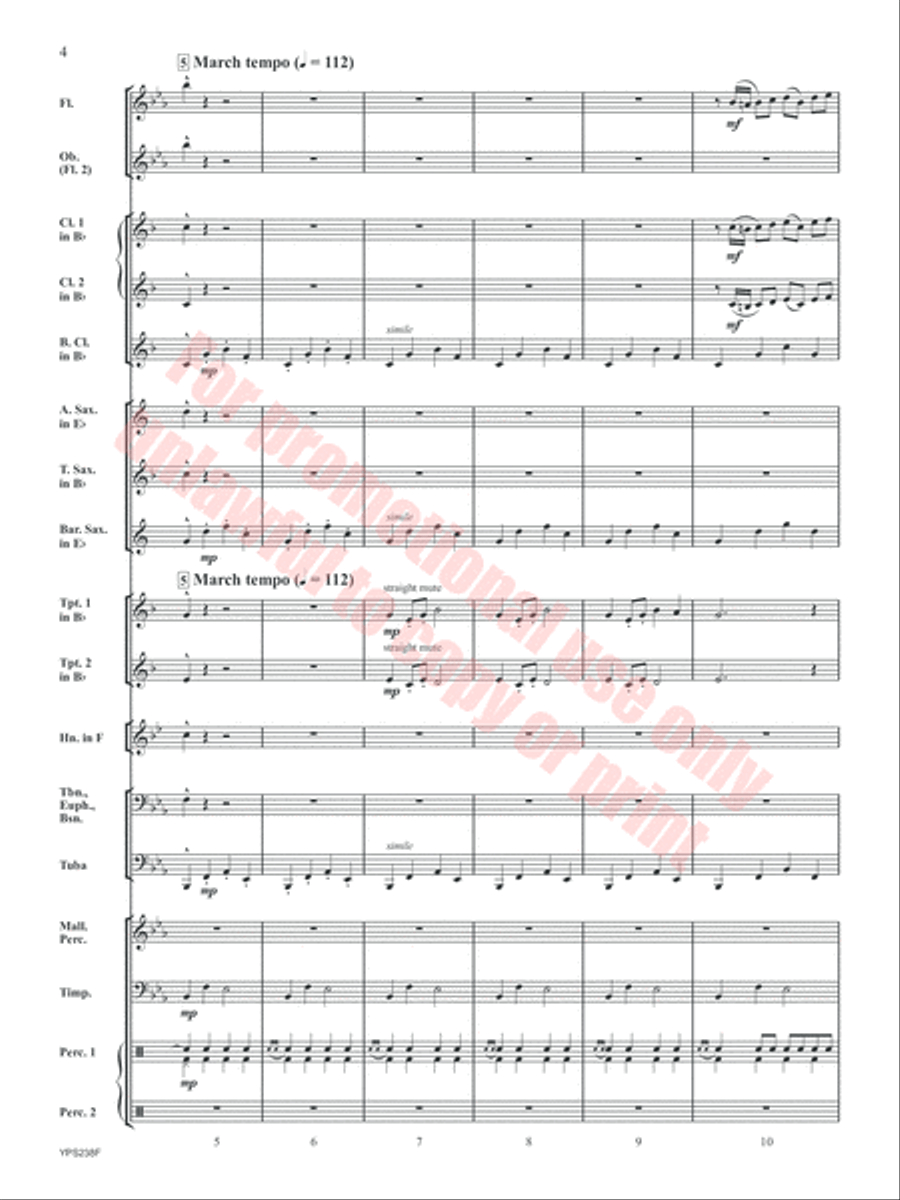 Rugby Heritage Concert Band scores gallery preview page 5