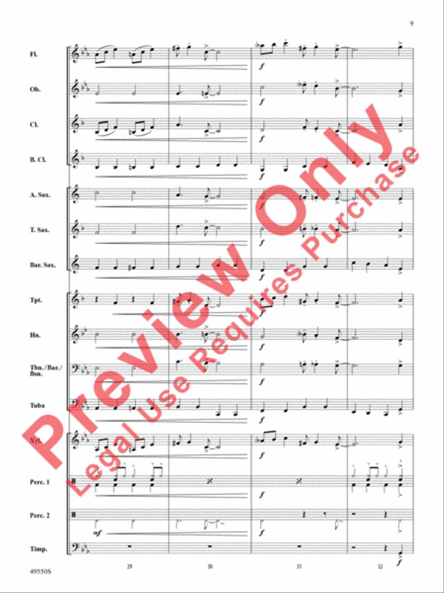 Cantina Band Concert Band scores gallery preview page 10