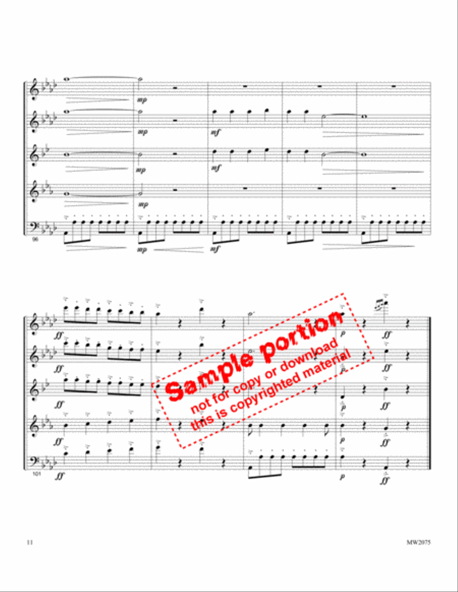 A Christmas Suite for Wind Quintet Woodwind Quintet scores gallery preview page 8