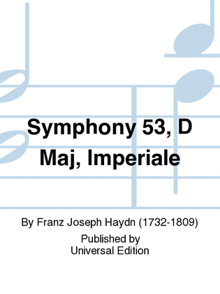 Book cover for Symphony 53, D Maj, Imperiale