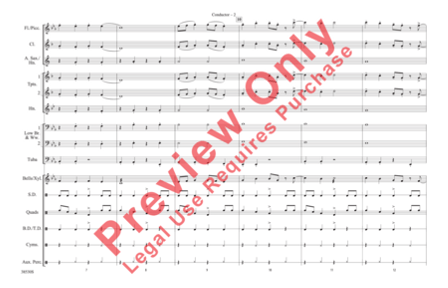 The Lazy Song The Lazy Song Marching Band scores gallery preview page 3