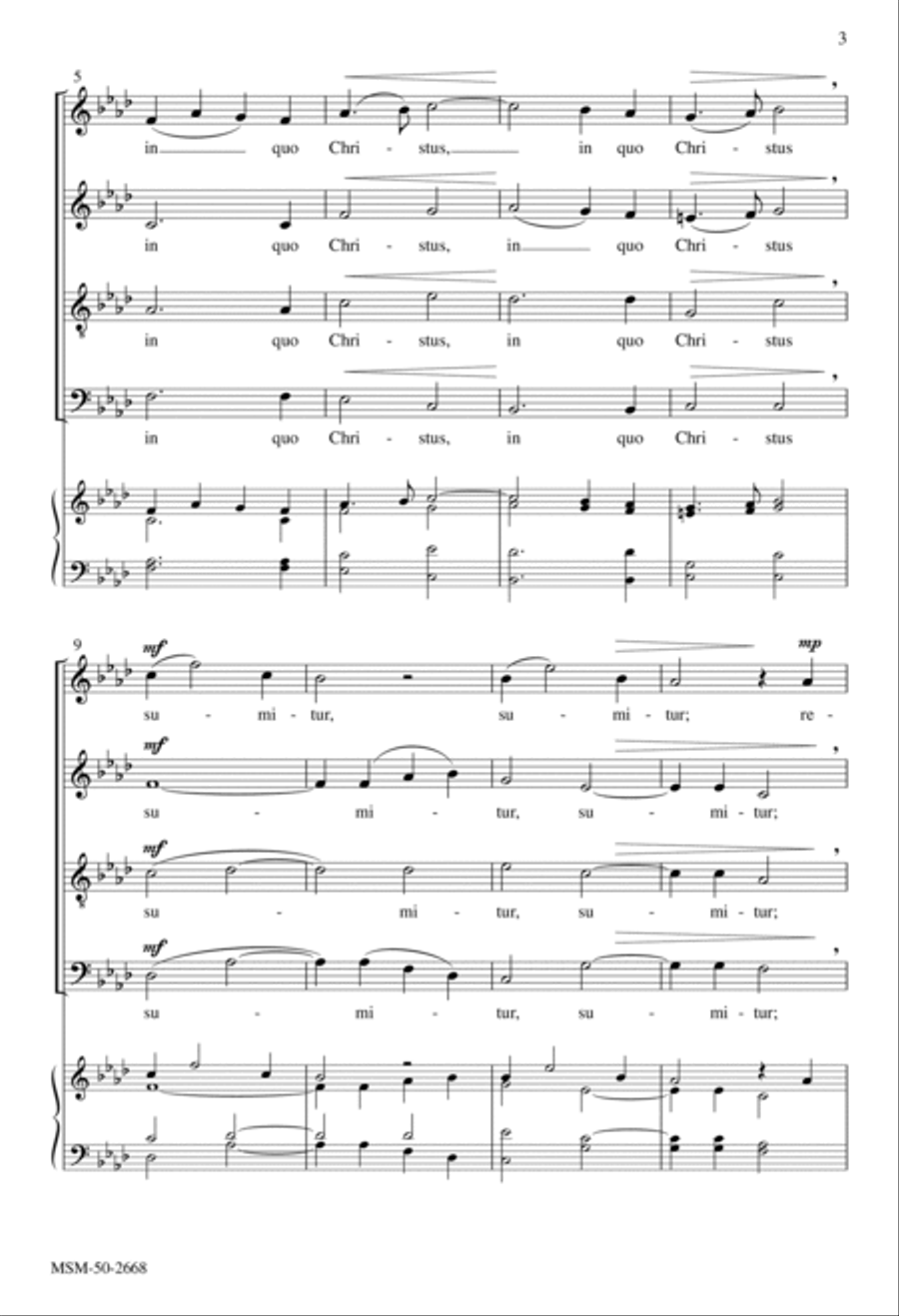 O sacrum convivium O sacrum convivium 4-Part scores gallery preview page 3