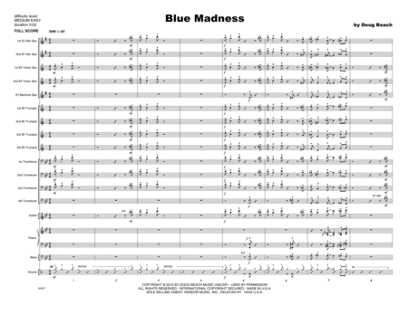 Blue Madness - Full Score