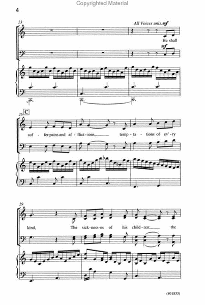 He Shall Be Born of Mary - SATB image number null
