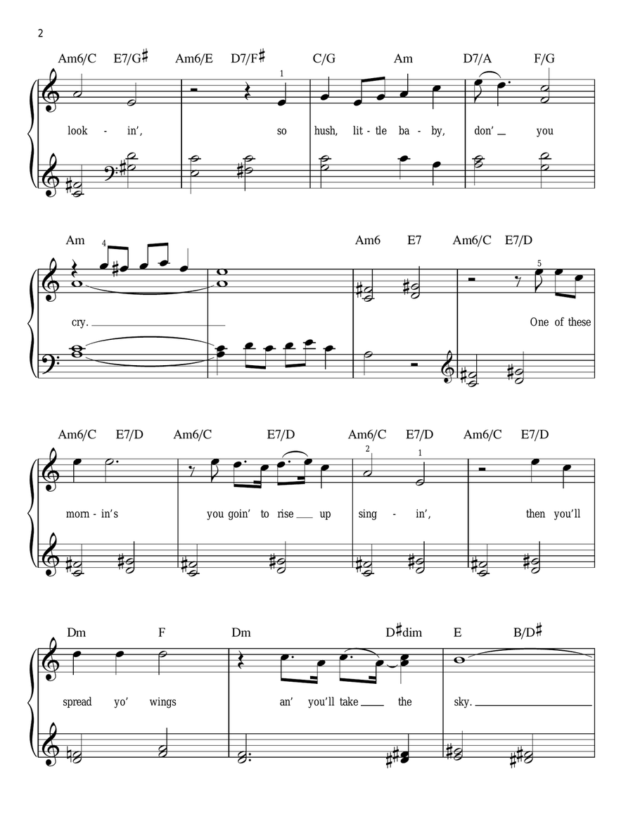 Summertime Easy Piano scores gallery preview page 2