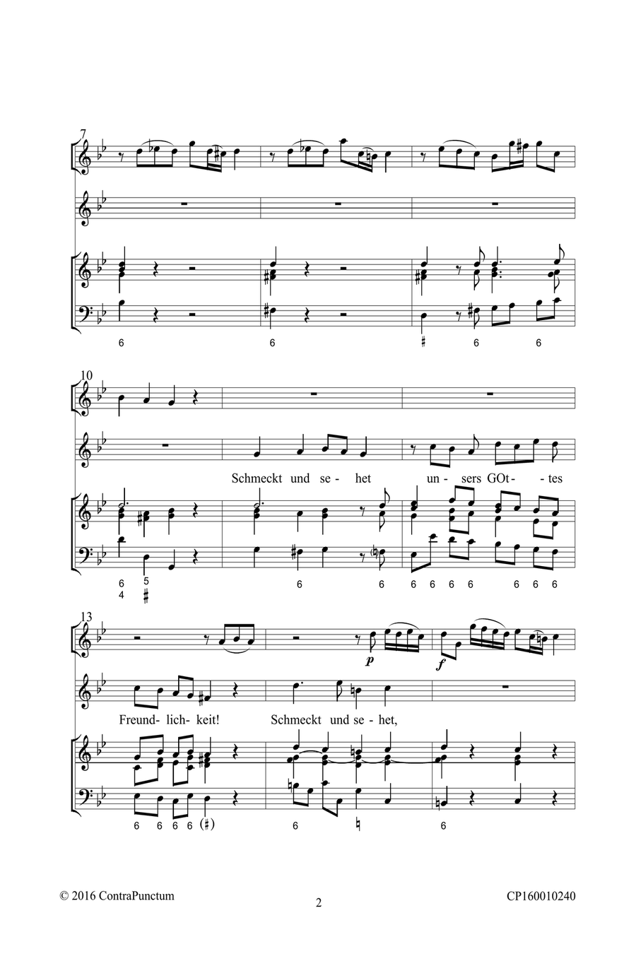 Harmonischer Gottesdienst TWV 1:1251 Schmeckt und sehet unsers GOttes Freundlichkeit! Oboe Solo scores gallery preview page 6