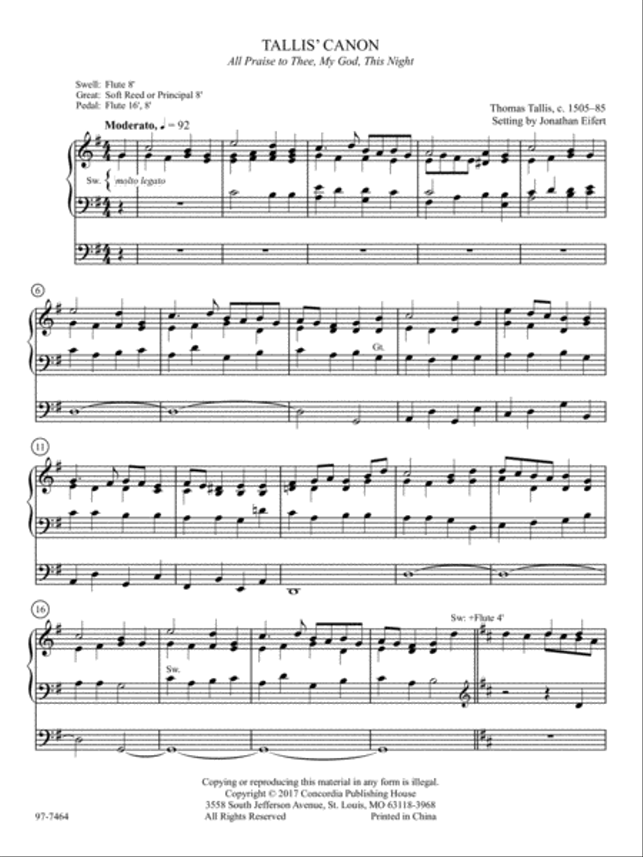 Hymn Prelude Library: Lutheran Service Book, Vol. 11 (TUV) Organ scores gallery preview page 2