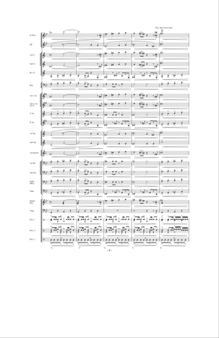 Night Ride Through Metropolis Concert Band scores gallery preview page 8