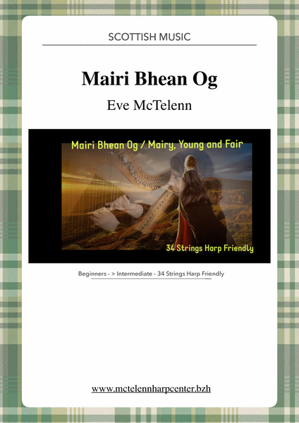 Mairi Bhan Ogg / Mary Young And Fair - beginner & 34 String Harp | McTelenn Harp Center image number null