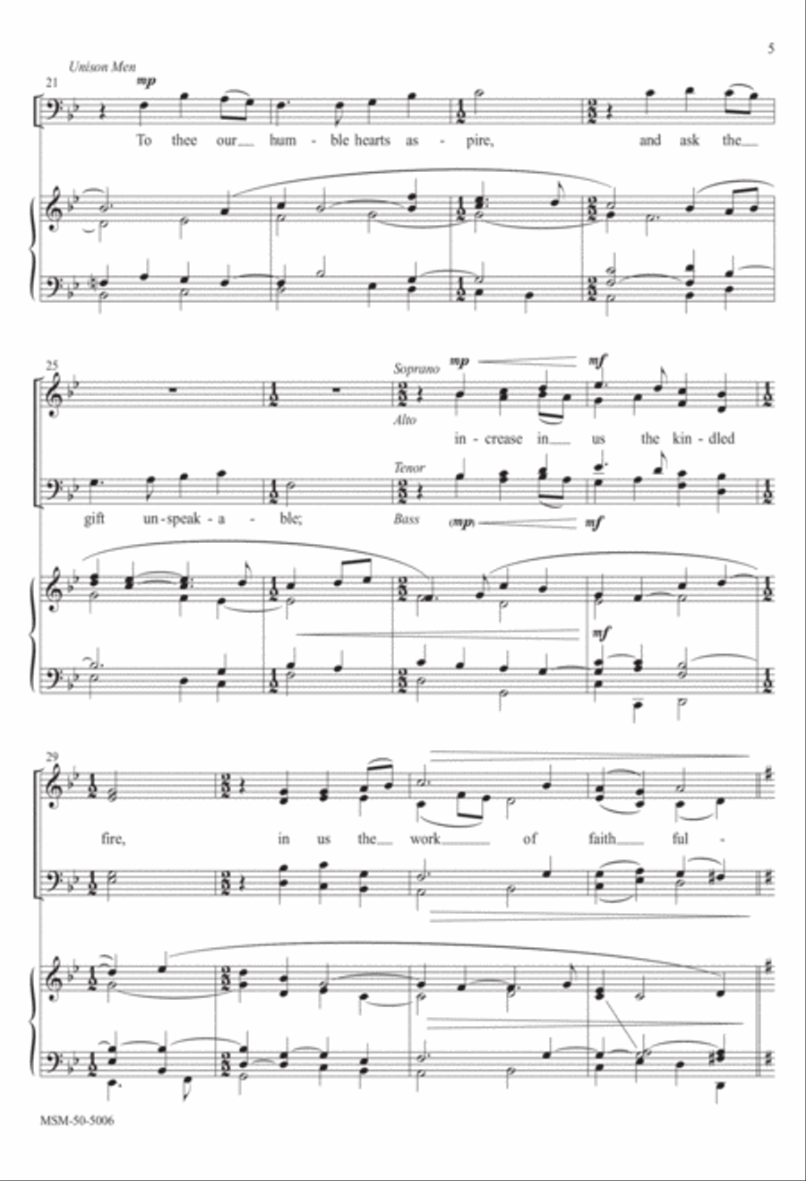 Author of Faith, Eternal Word 4-Part scores gallery preview page 4