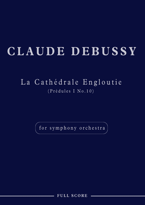 La Cathédrale Engloutie - Score Only