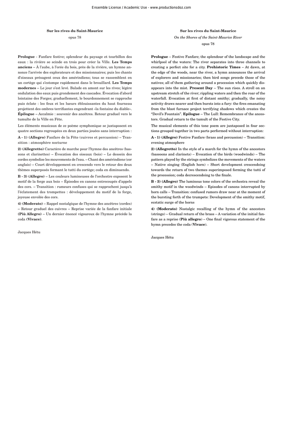 Sur les rives du Saint-Maurice, opus 78 Orchestra scores gallery preview page 3
