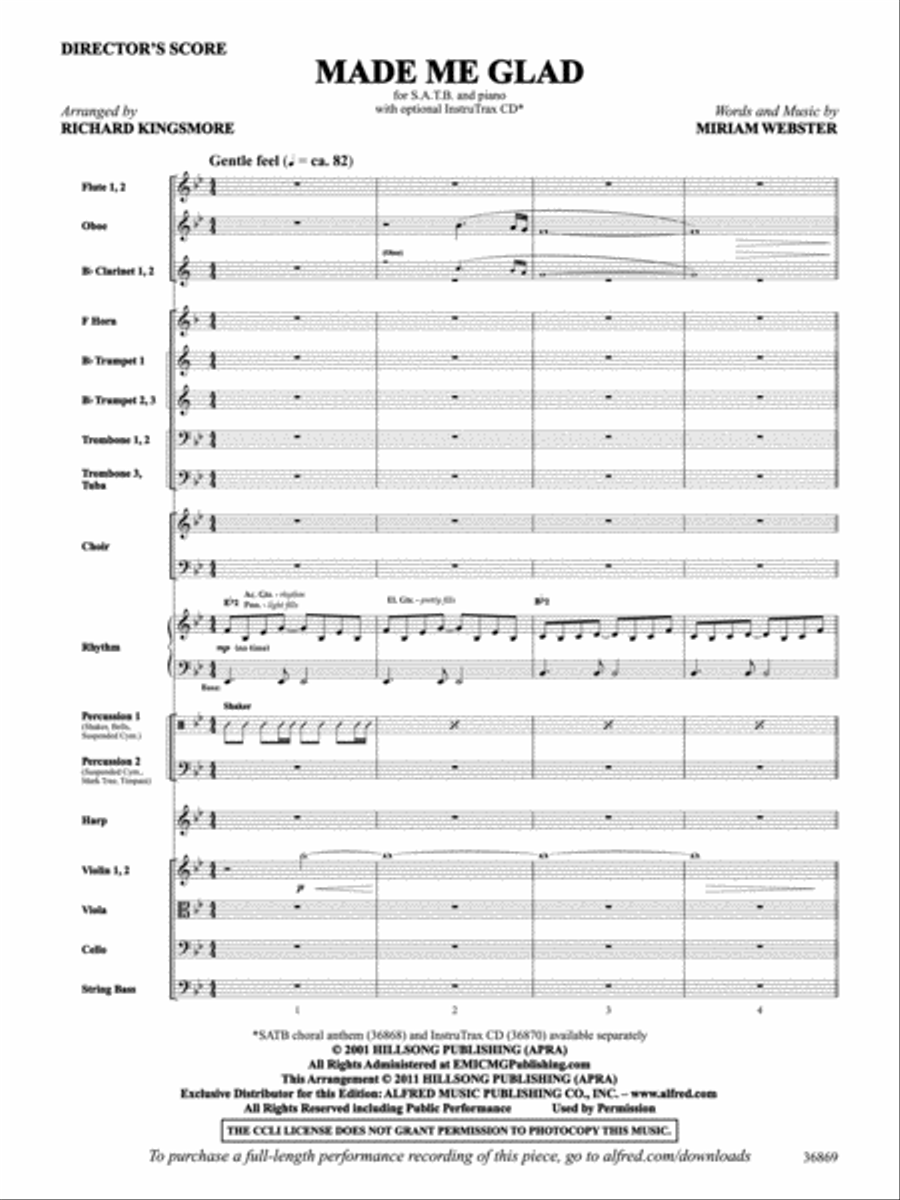 Made Me Glad Choir scores gallery preview page 2