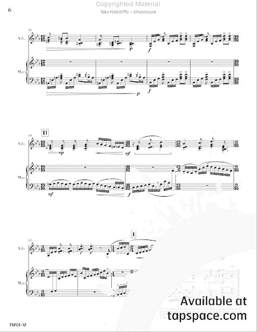 Take Hold of Me Marimba scores gallery preview page 9