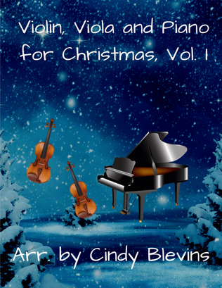 Book cover for Violin, Viola and Piano for Christmas, Vol. I