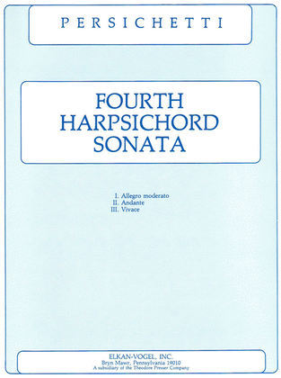 Fourth Harpsichord Sonata