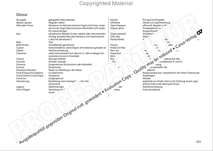 Freiburger Orgelbuch: Stammteil Organ Solo scores gallery preview page 224