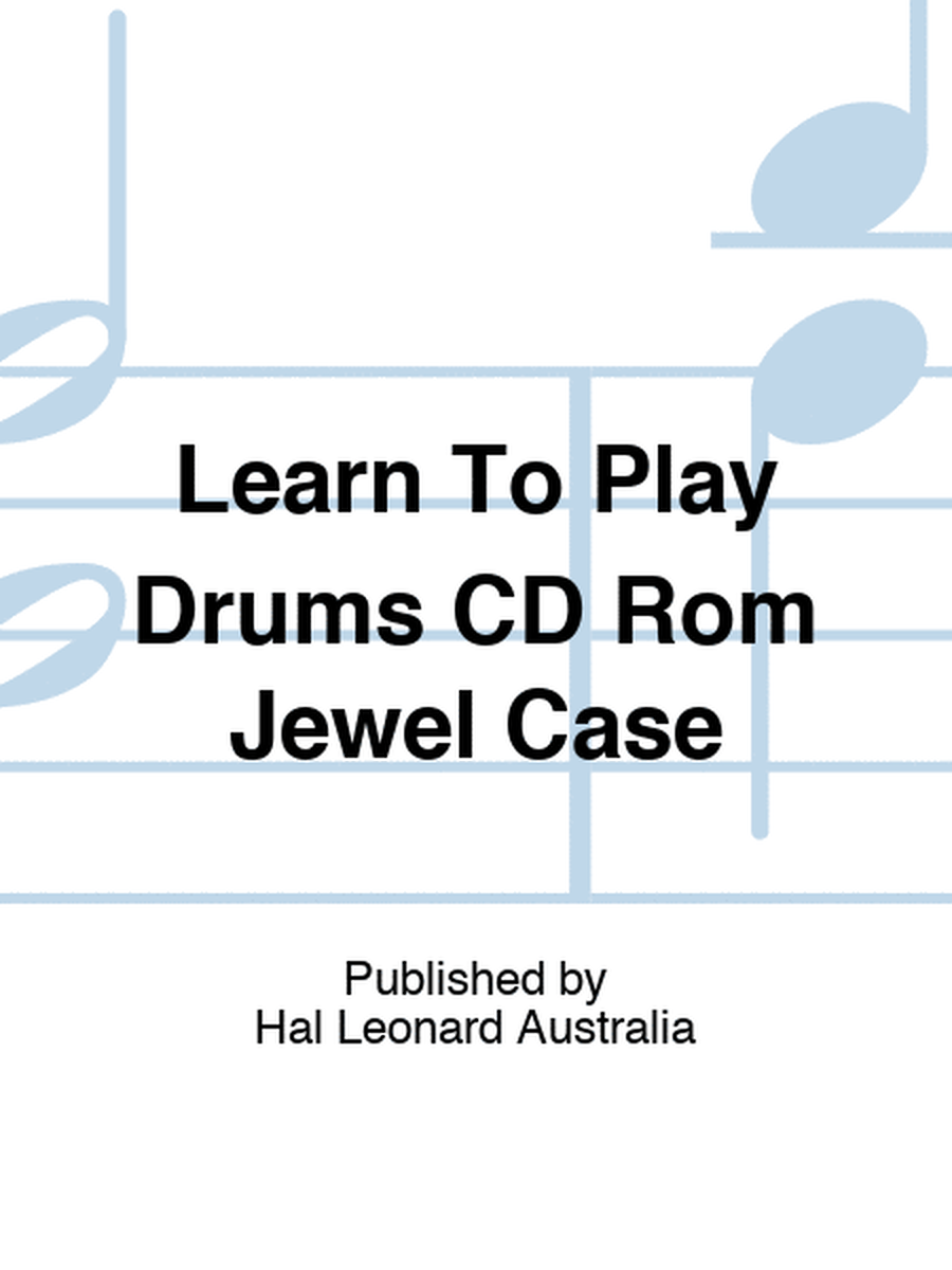 Learn To Play Drums CD Rom Jewel Case