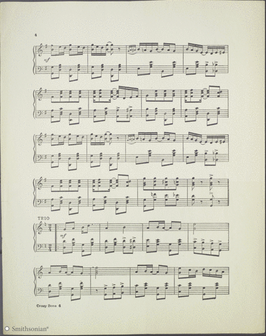 Crazy Bone Rag Piano Solo scores gallery preview page 4