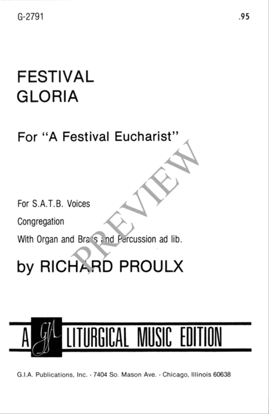 Festival Gloria Festival Gloria 4-Part scores gallery preview page 2