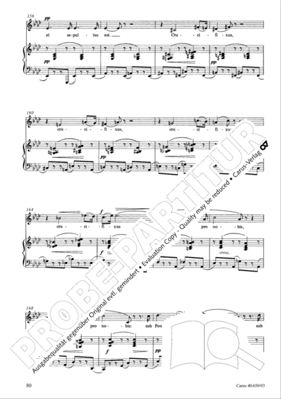 Petite Messe solennelle 4-Part scores gallery preview page 83