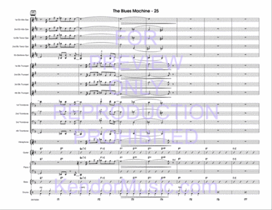 Blues Machine, The Blues Machine, The Jazz Ensemble scores gallery preview page 26