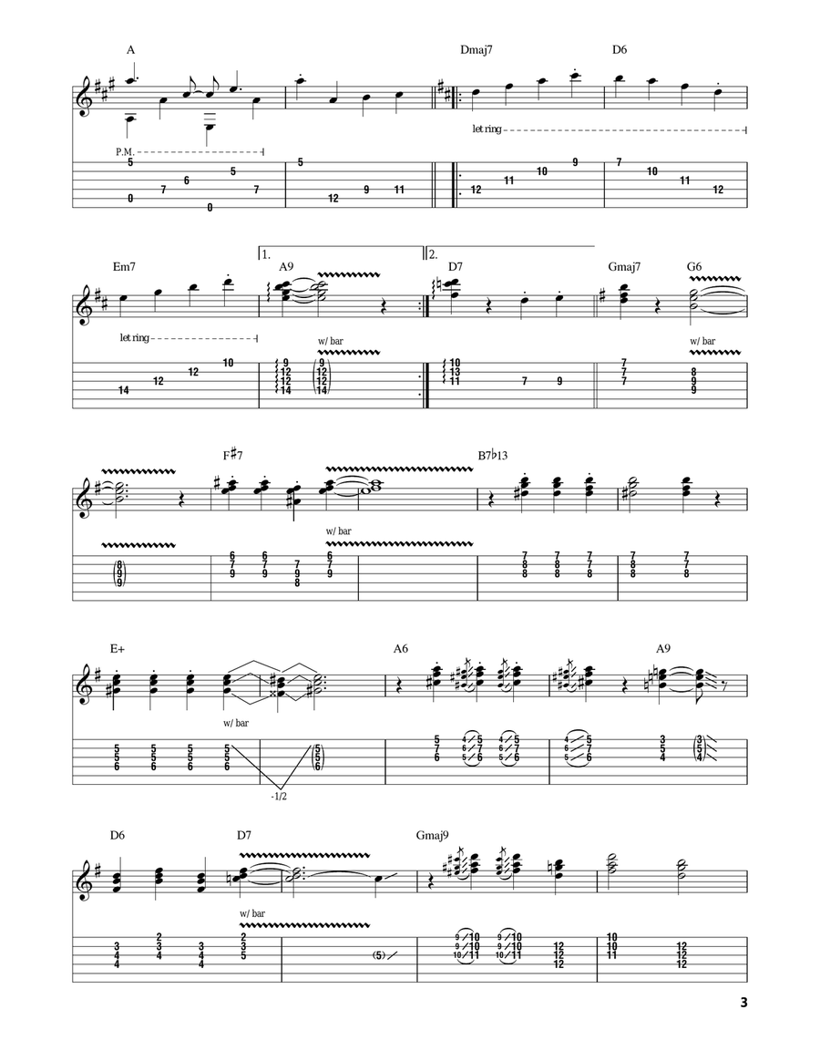 Mister Sandman Electric Guitar scores gallery preview page 3