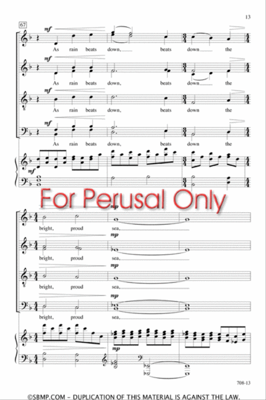 The New Moon - SATB divisi Octavo Divisi scores gallery preview page 13