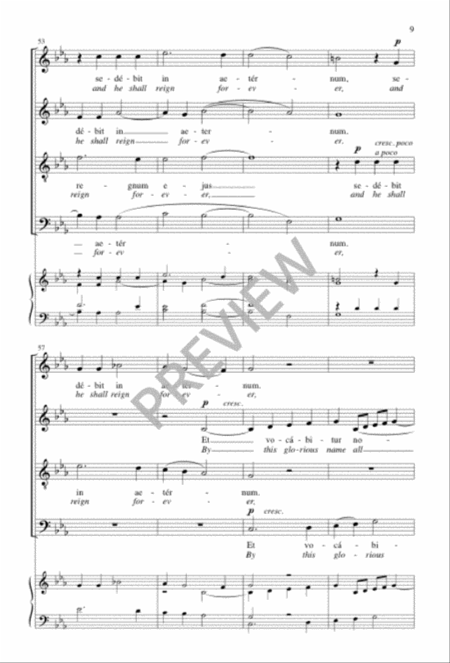 Ecce virgo concipiet Ecce virgo concipiet 4-Part scores gallery preview page 9