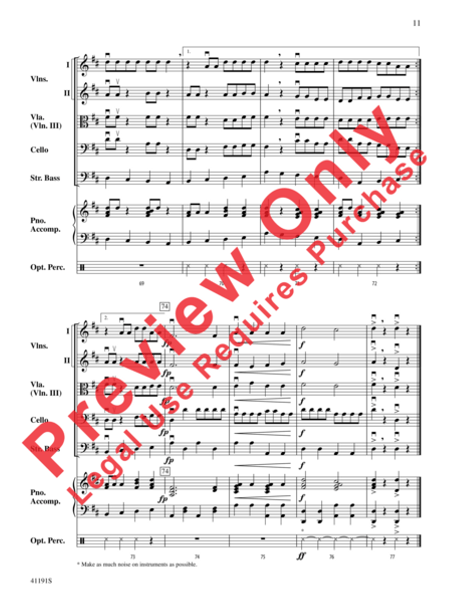 Dry Bones String Orchestra scores gallery preview page 4