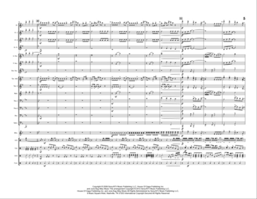 Paparazzi Marching Band scores gallery preview page 5