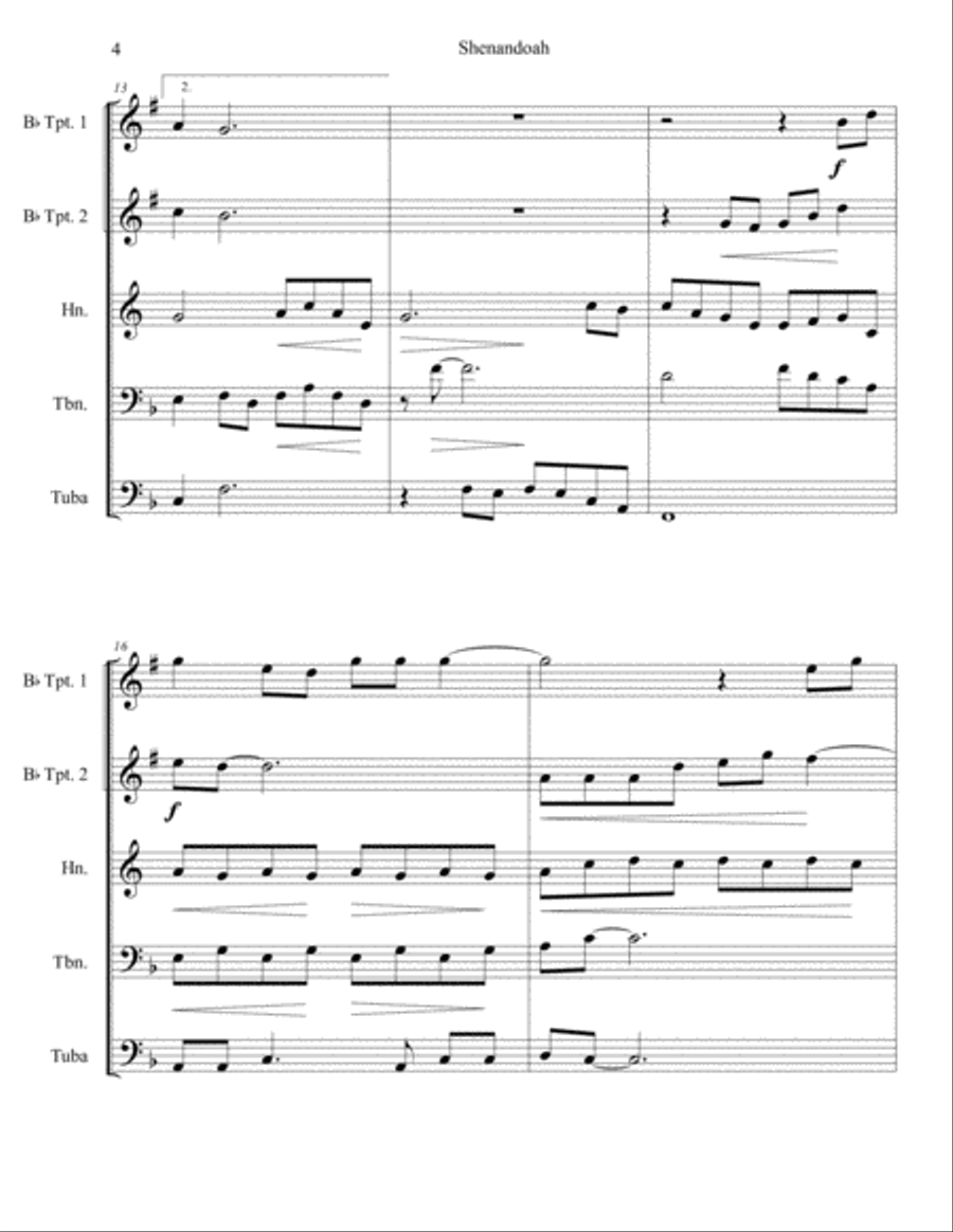 Shenandoah Brass Ensemble scores gallery preview page 4