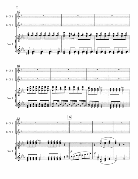 Two-Piano Accompaniment to Franz Krommer's Concerto for Two Clarinets in Eb, Op. 35 (Movement I)
