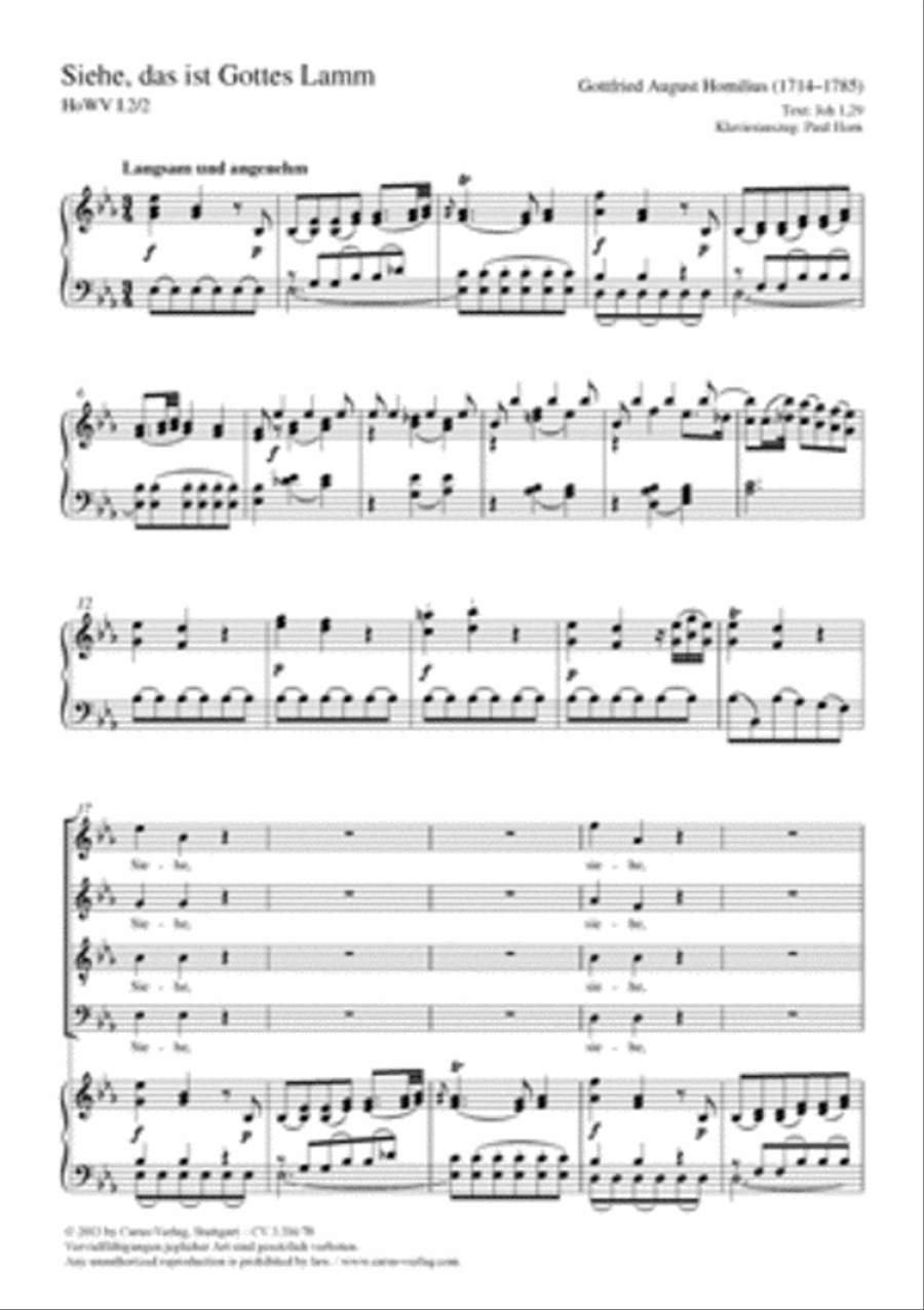 See now, this is God's own Lamb 4-Part scores gallery preview page 1