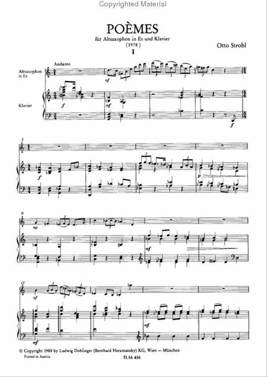 Poemes Poemes Saxophone scores gallery preview page 2
