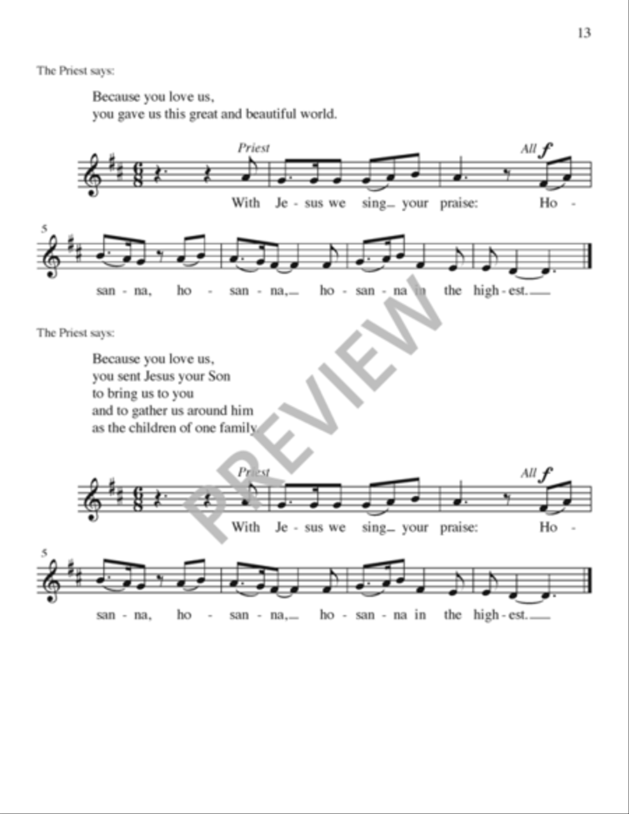 Ruah - Presider edition Ruah - Presider edition C Instrument scores gallery preview page 13