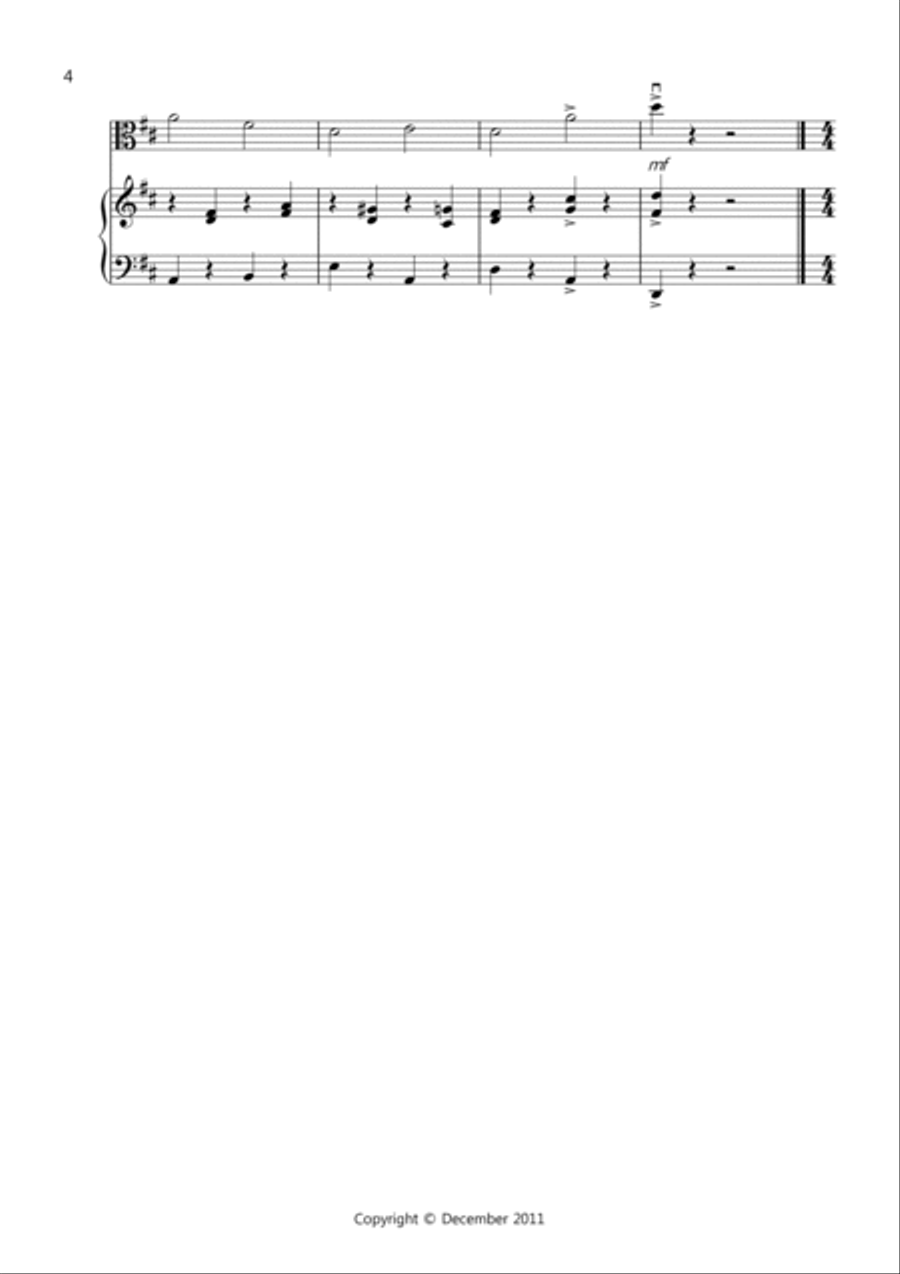 8 Easy Pieces for Viola And Piano Piano scores gallery preview page 4