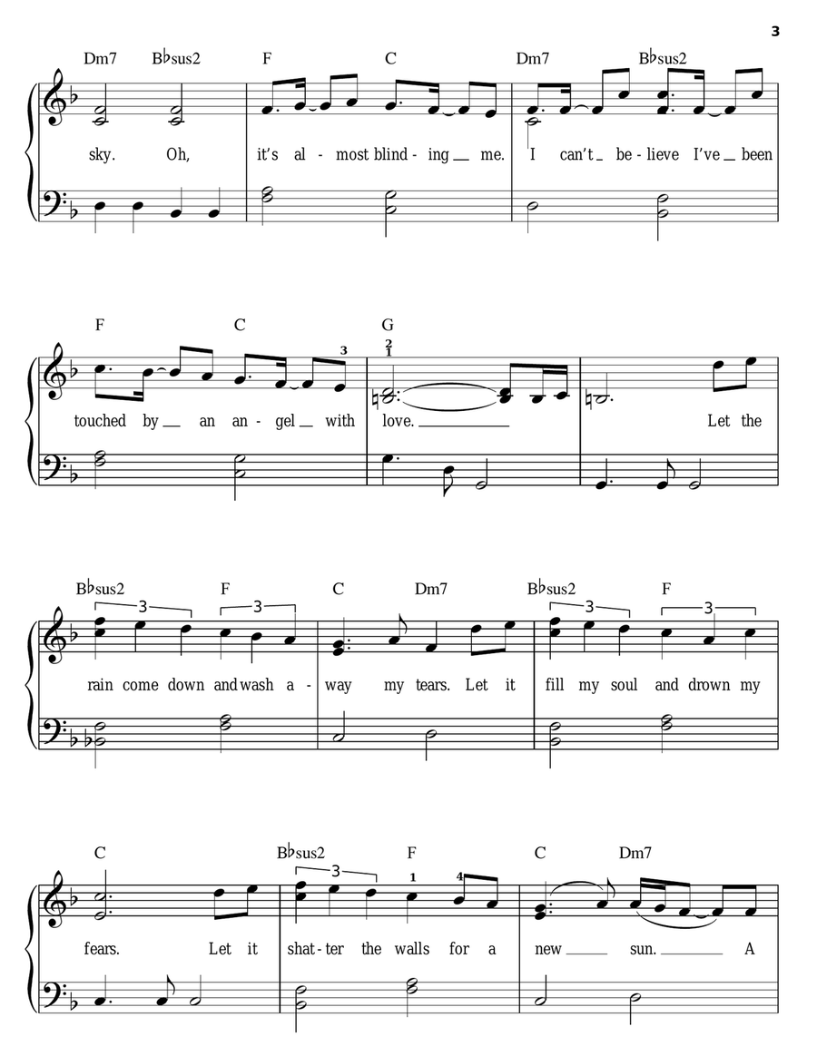 A New Day Has Come A New Day Has Come Easy Piano scores gallery preview page 3
