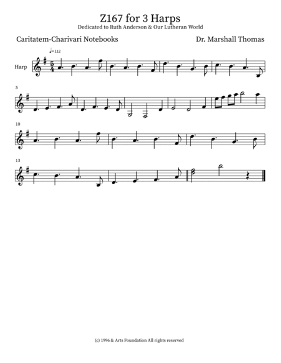 Z167 for 3 Harps Harmonica scores gallery preview page 3