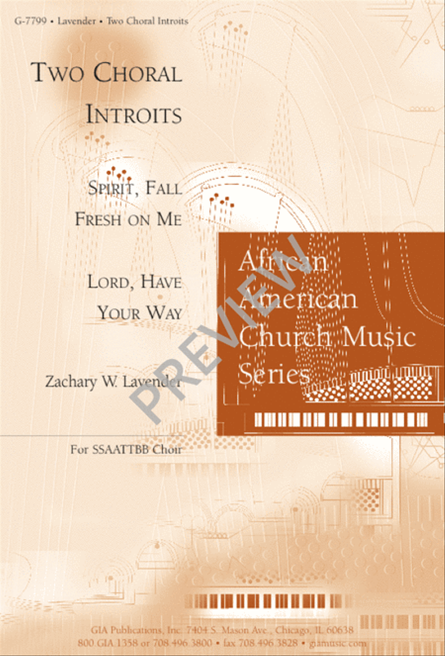 Two Choral Introits SSAATTBB scores gallery preview page 1