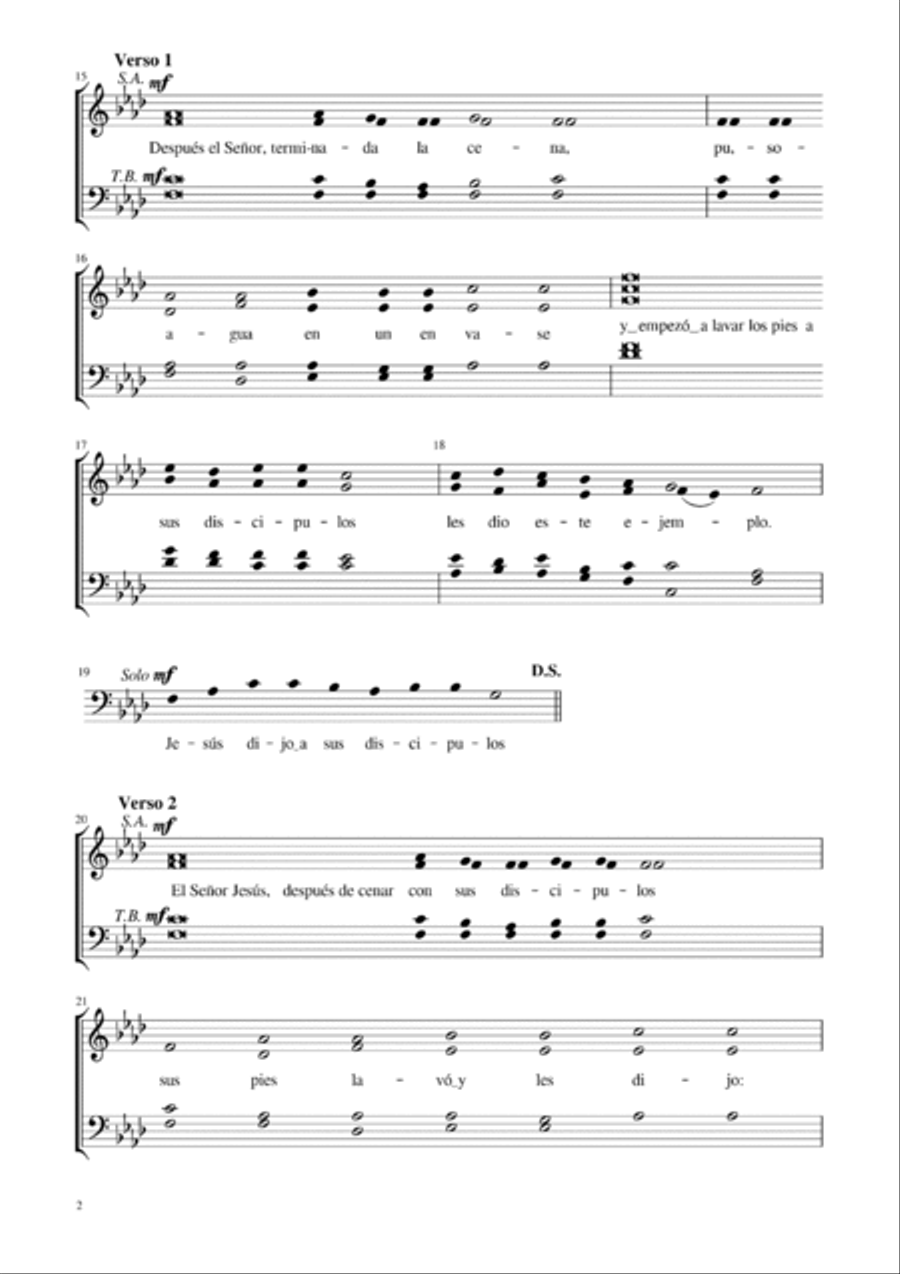 MANDATUM (Les doy un mandato nuevo) 4-Part scores gallery preview page 4