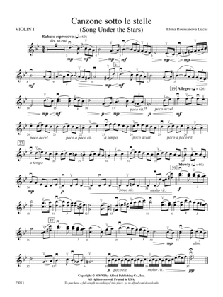 Canzone sotto le stelle: 1st Violin