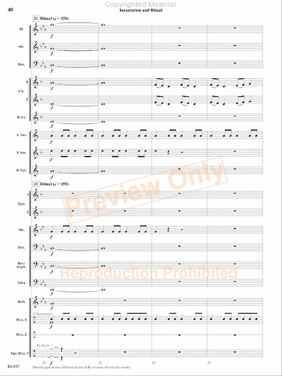 Curtain Up! Concert Band scores gallery preview page 85