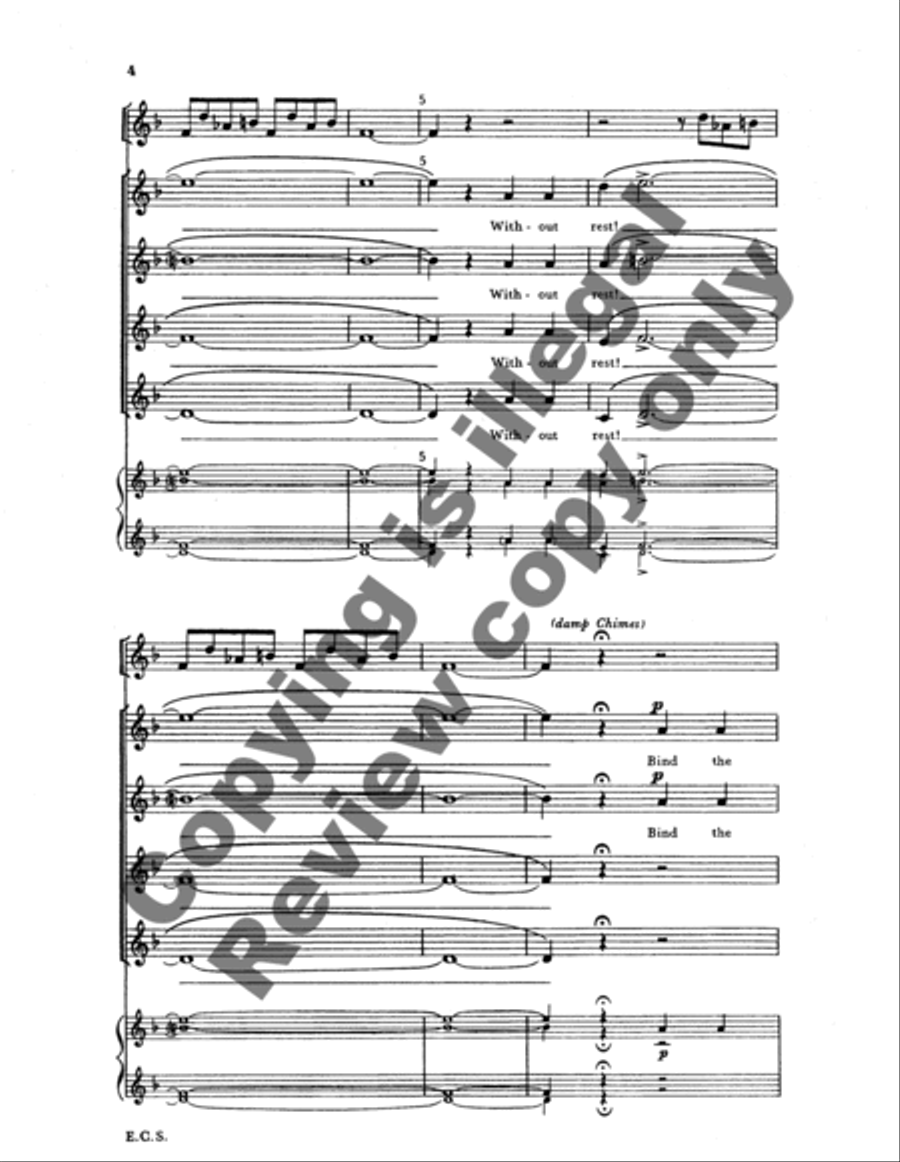 Haste Not! Rest Not! SSAA scores gallery preview page 9