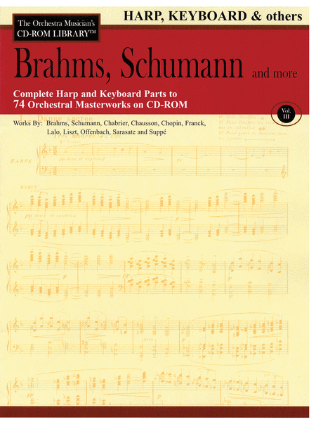Brahms, Schumann and More - Volume III (Harp, Keyboard and Others)