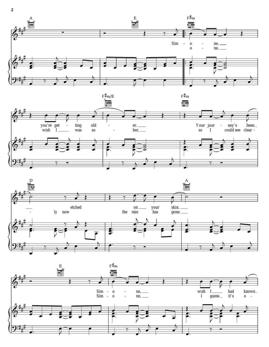 1973 Piano, Vocal, Guitar scores gallery preview page 2