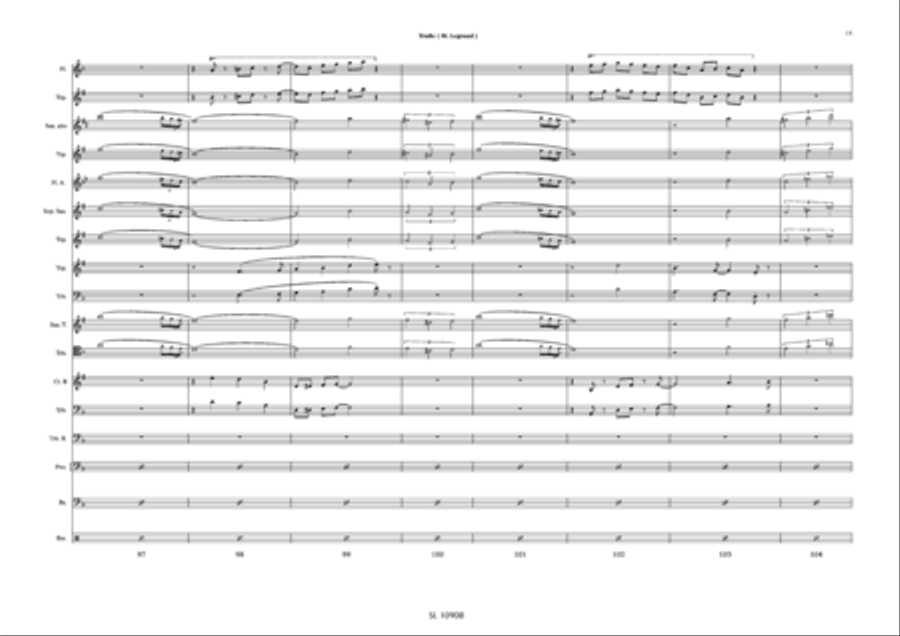 Trafic Trafic Jazz Ensemble scores gallery preview page 14