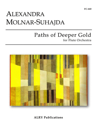 Book cover for Paths of Deeper Gold for Flute Choir