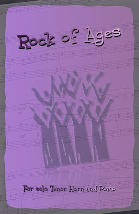 Book cover for Rock of Ages, Gospel Hymn for Tenor Horn and Piano